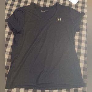 Under Armour Women's Dark Gray V-Neck Tee